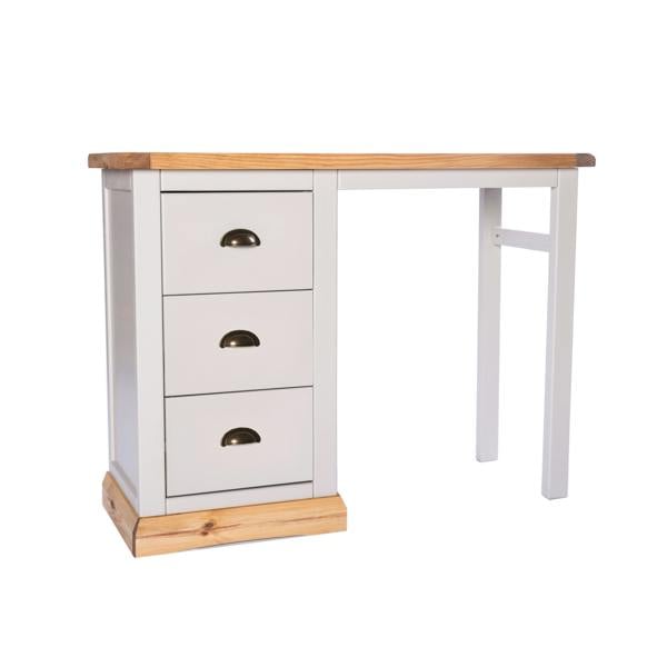 Bomporto 3 Drawer Desk - Dressing Table Brass Cup Handle