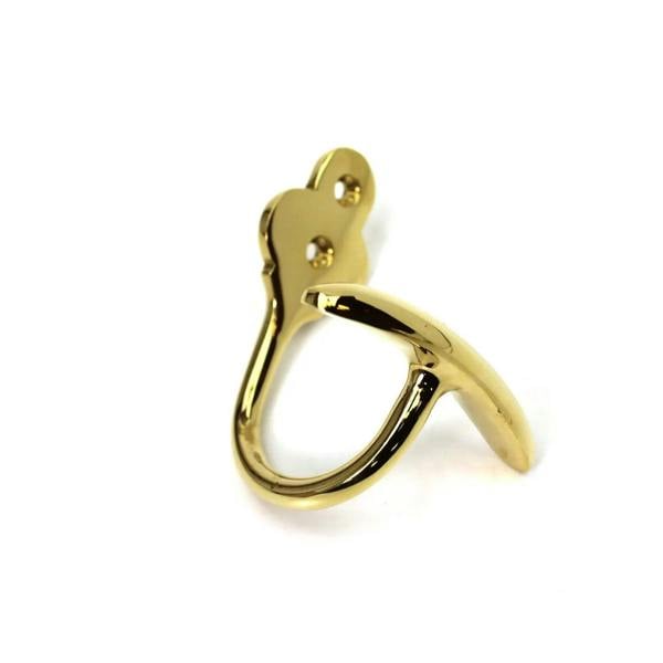 Polished Brass Bowler Top Hat Coat Hook