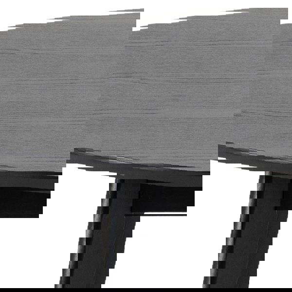 Furniture To Go Roxby Round Dining Table in Black 140x76cm