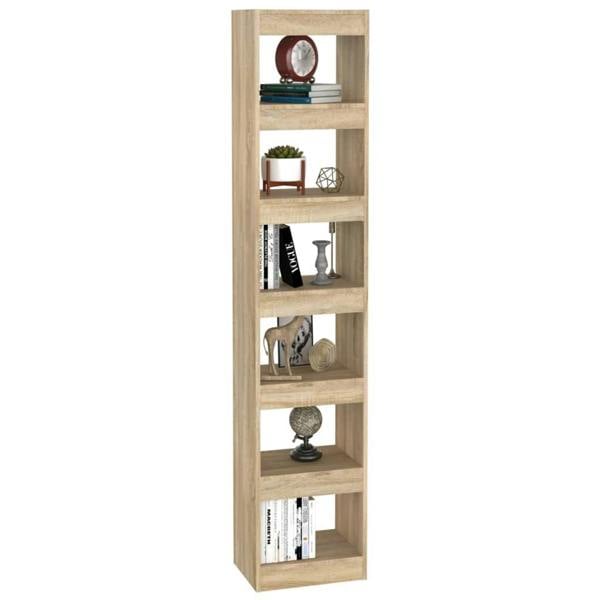 Berkfield Book Cabinet/Room Divider Sonoma Oak 40x30x198 cm