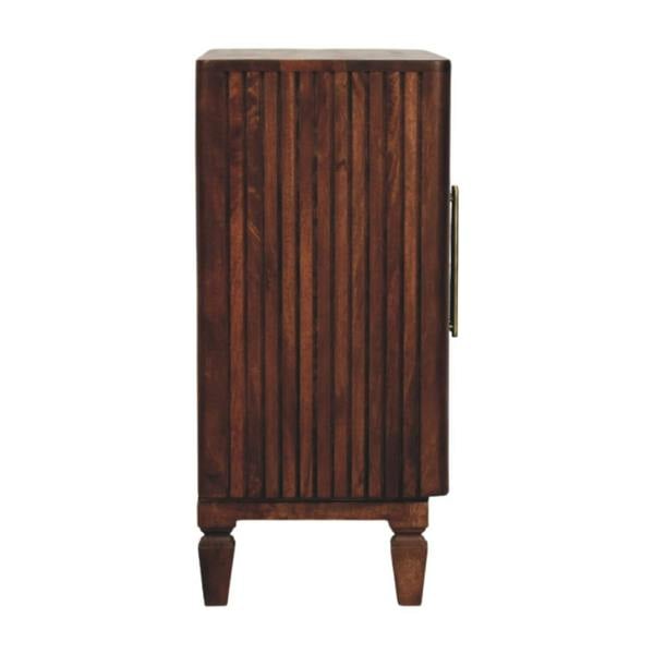 Artisan Furniture Solid Wood Cavallo Cabinet, 2 Doors, Brown