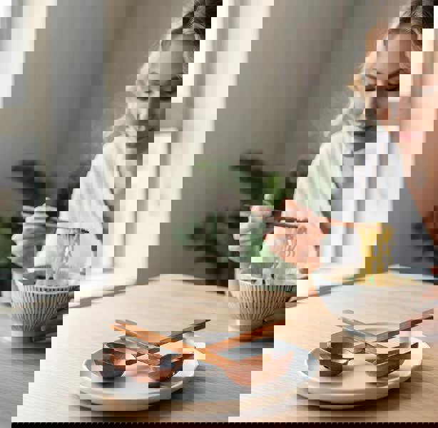 Anygleam Brown 4pcs Wooden Strainer Soup Spoon Kitchen Tableware