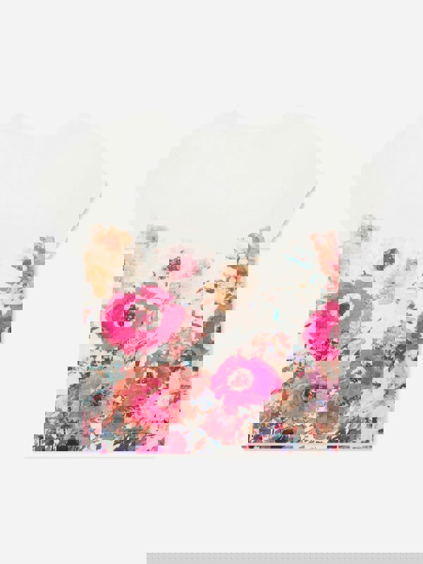 Marchesa Girls Flower Print T-Shirt in Multicolour