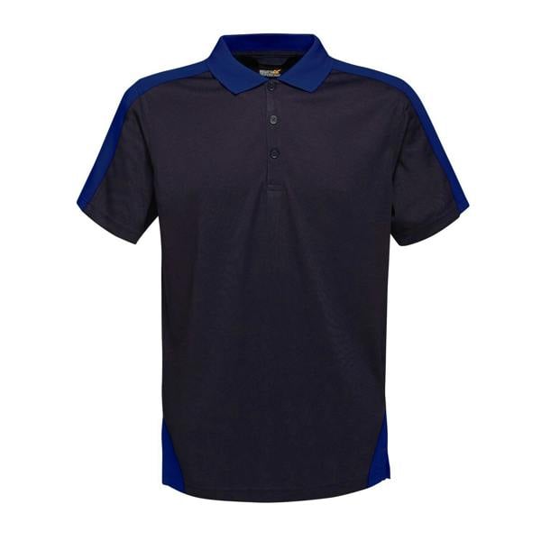 Regatta Professional Mens Contrast Coolweave Polo Shirt - Navy/New Royal