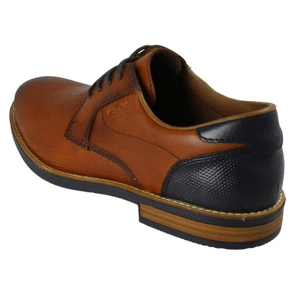 Rieker Mens Rieker Brown Leather Lace Up Shoes 13504