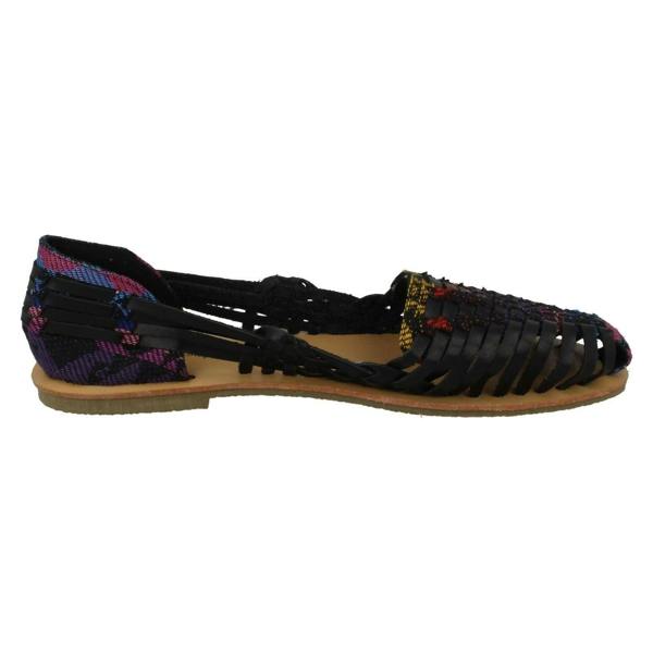 Savannah Ladies Savannah Flat Weave Ballerinas