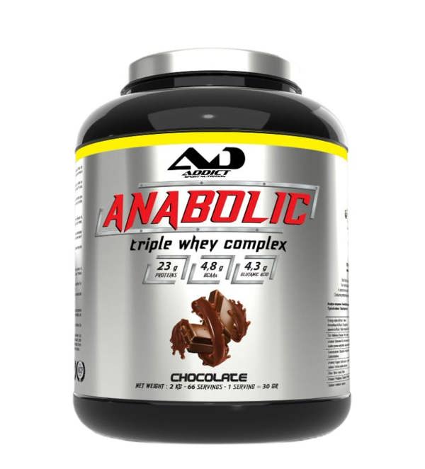 Addict Sport Nutrition Anabolic Triple Whey Complex, Chocolate - 2000g