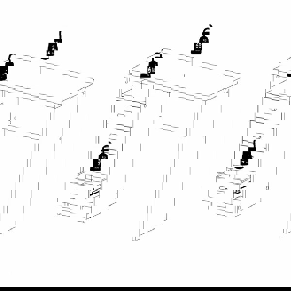 Furniture To Go Function Plus 4 Drawer Desk in White