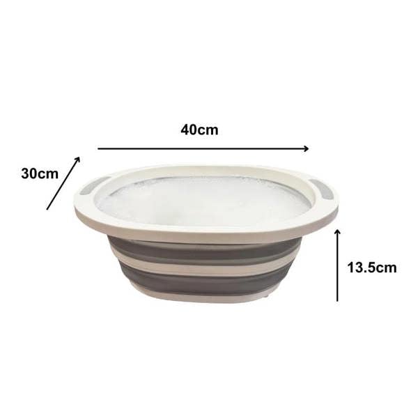 OLPRO Camp Kitchen Bundle - Bamboo Cooking Table, 30L Foldable Dustbin, 2L Stainless Steel Kettle, Silicone Folding Bowl