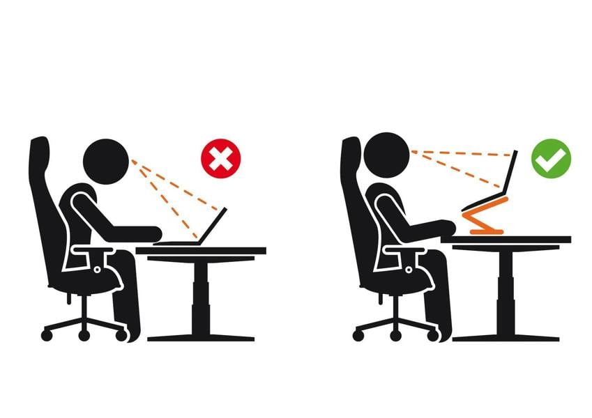 Durable Premium Aluminium Foldable Laptop Stand Rise | Contemporary and Portable