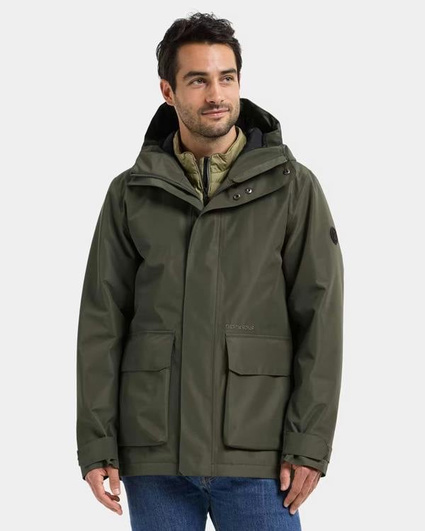 Didriksons Unisex Liam Jacket 2 - Deep Green 300
