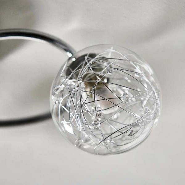 Pagazzi Lighting Jaymie 3 Light Chrome Semi-Flush Ceiling Light