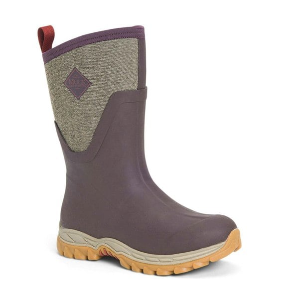 Muck Boots Unisex Arctic Sport Mid Pull On Wellies - Wine