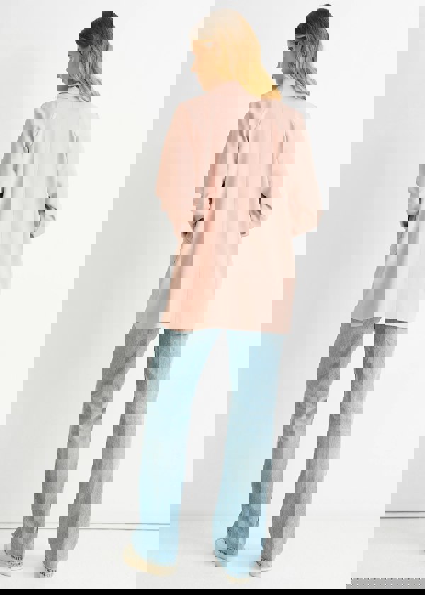 Gini London Blush Oversized Tailored Blazer