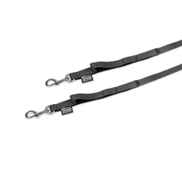 Shires Nylon Web Horse Side Reins (Pack of 2) - Black