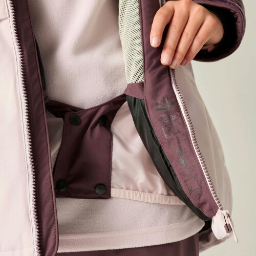Dare 2B Kids Wing It Ski Jacket - Huckleberry/Pink Haze