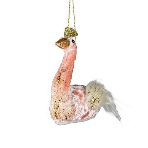 12x13cm Light Pink Swan Christmas Hanging Decorations, 3 Pack for Elegant Seasonal Display image 4