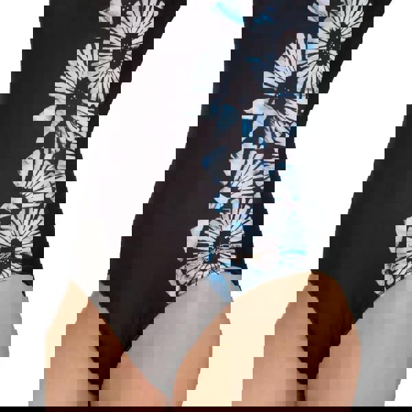 Zoggs Moonstone Scoopback Swimsuit - Black/Blue