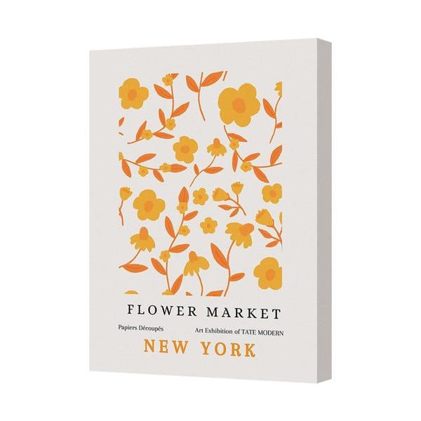 Benjamin Tate Design Flower Market New York Canvas Wall Art Print Decor