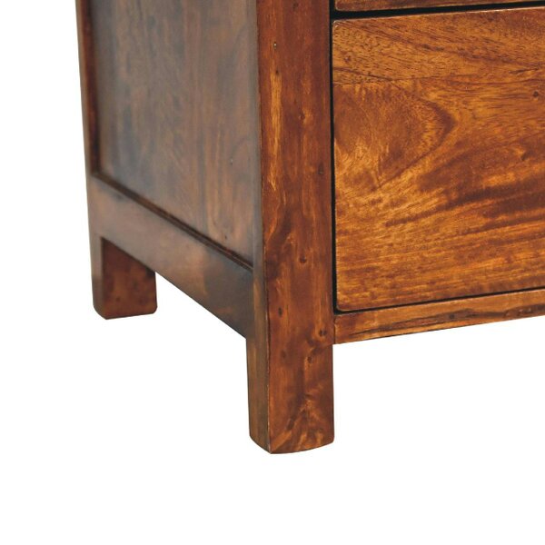 Wyld Haus Thai 3 Drawer Bedside Table Mango Wood