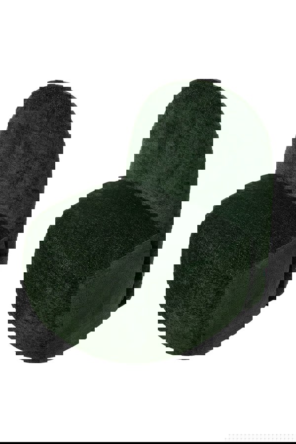 Living and Home Dark Green Modern Chenille Upholstered Lounge Chair