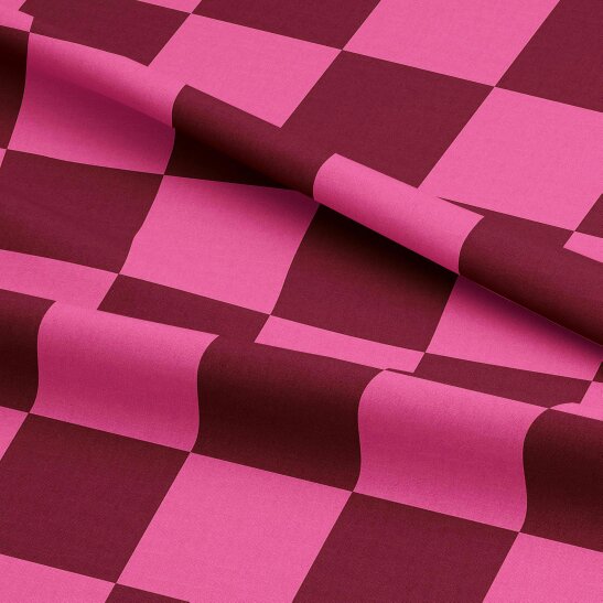 Love Frankie Checkmate Checkerboard Velvet Fabric