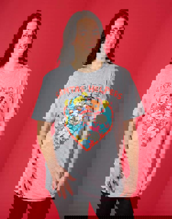 Rugrats Womens Grey Santas Helpers Short Sleeved T-Shirt