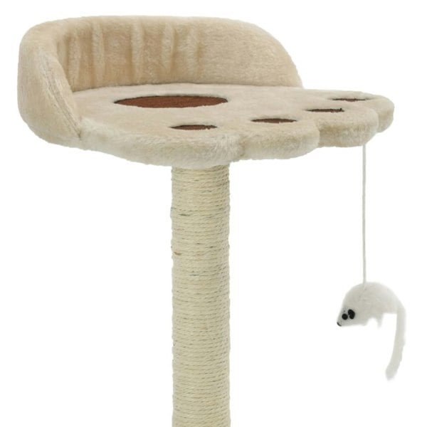 Berkfield Cat Tree with Sisal Scratching Post 40 cm Beige and Brown