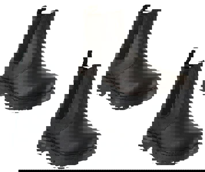 OakTrak Rocksley Boys Kids Leather Dealer Pull On Chelsea Boots