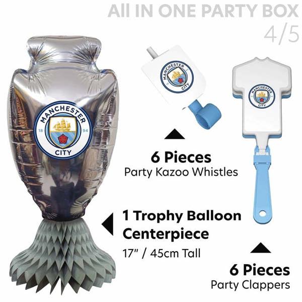 Manchester City FC All in One Party Box Set, Kitchen Accessories, Sports, Gift