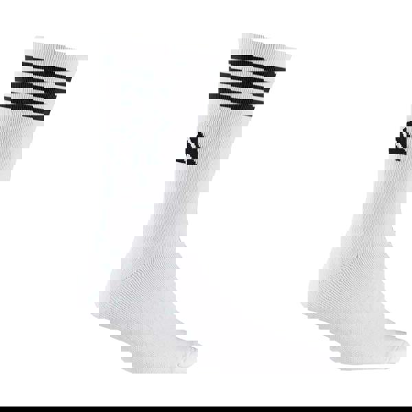 Adidas Mens Contrast Striped Crew Socks (Pack of 3) - White - 