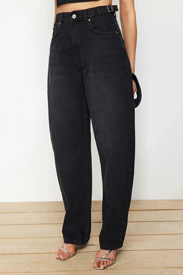 WOVCOR High Waist Carpenter Loose Baggy Jeans