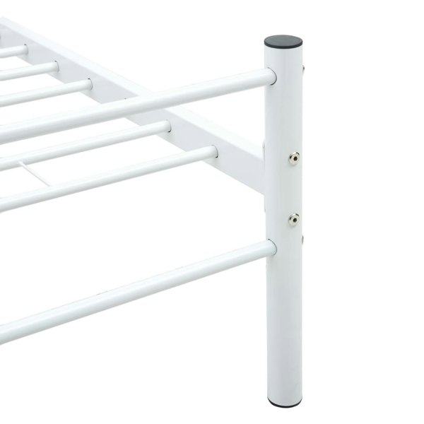 Berkfield Bed Frame White Metal 90x200 cm
