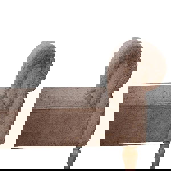 Artisan Furniture Mocha Faux Fur Bedroom Bench