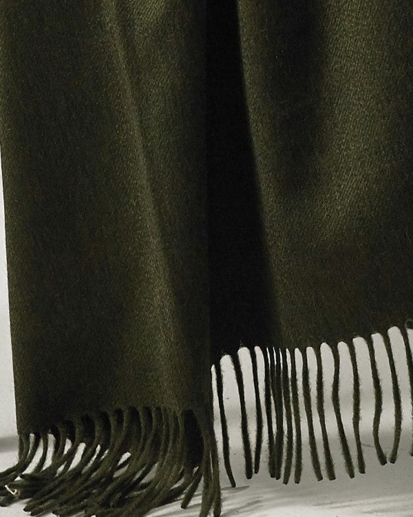 Cashmere Throw Classic Tassel Hem Ripple