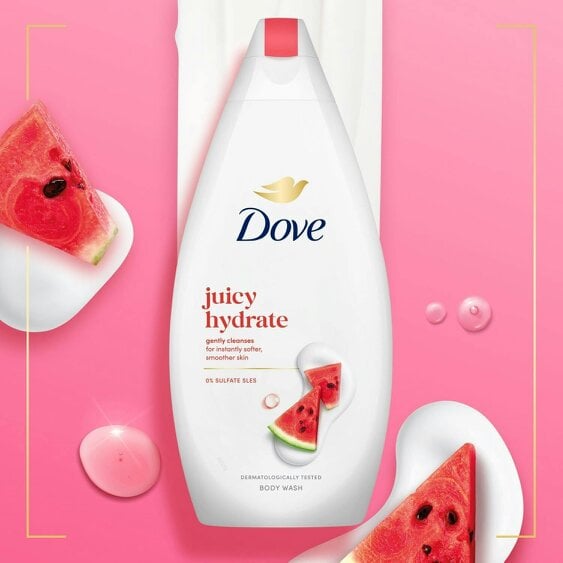 Dove Juicy Hydrate Body Wash, 0% Sulfates & SLES Gentel Cleansing 450ml