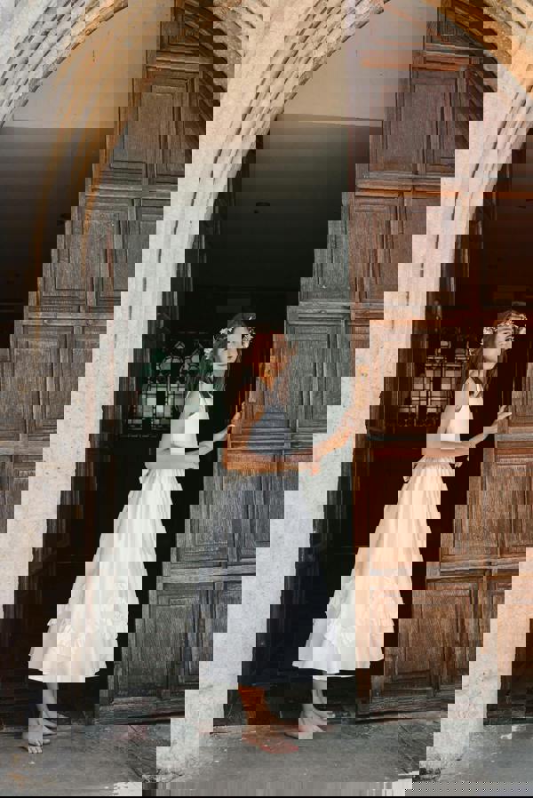 Visara Thea Ivory Flower Girl Dress