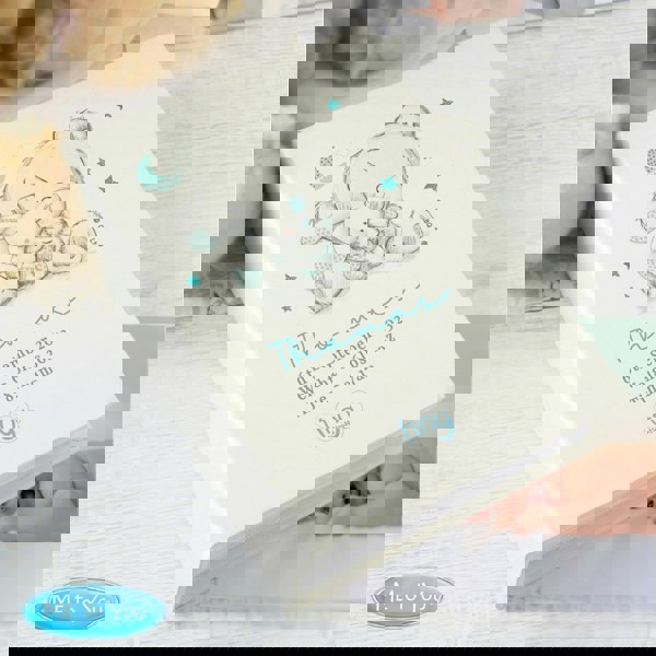 Personalised Memento Company Personalised Tiny Tatty Teddy Blue 6x4 Photo Album with Sleeves