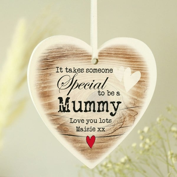 Personalised Memento Company Personalised Someone Special Wooden Heart Shaped Decoration