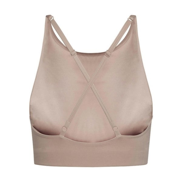 Girlfriend Collective Womens/Ladies Topanga Cross Back Bra - Quartz