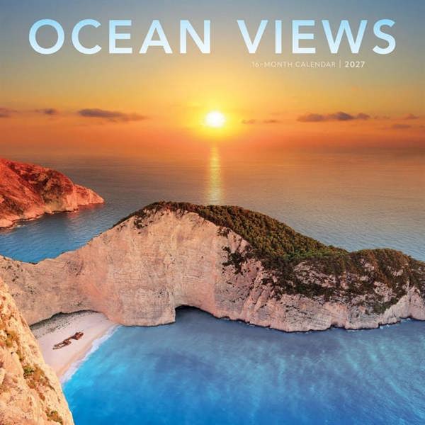Ocean Views Calendar 2027, Wall Calendars, Month To View, Natural World, Gift