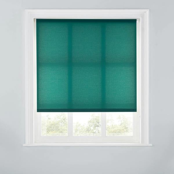 A.Unique Home Trimmable Daylight Roller Blind - 6FT - DARK GREEN - 180cm(W) x 170cm(L)