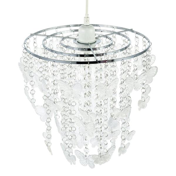 Modern Butterfly Inspired Pendant Shade with Cascading Acrylic Strands Image 3