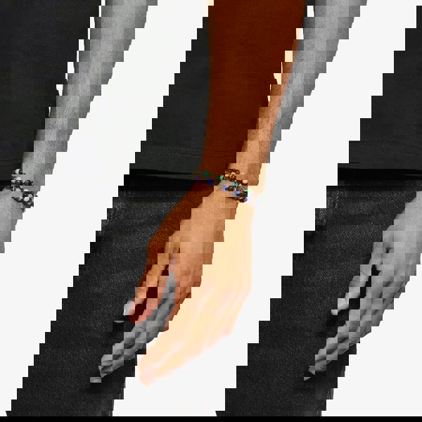 THOMAS SABO Green & Brown Multi Beaded Bracelet A2183-468-7