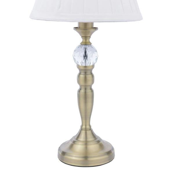 Edwina Antique Brass Touch Table Lamp