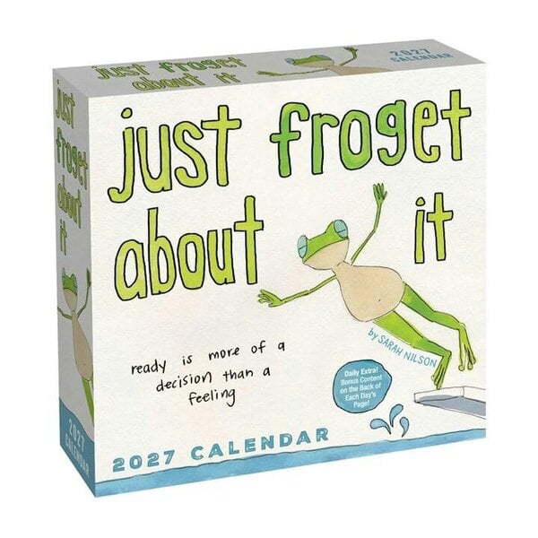 Andrews McMeel Publishing Just Froget About It Desk Calendar 2027, Desk Calendars, Day To View, Humour, Gift