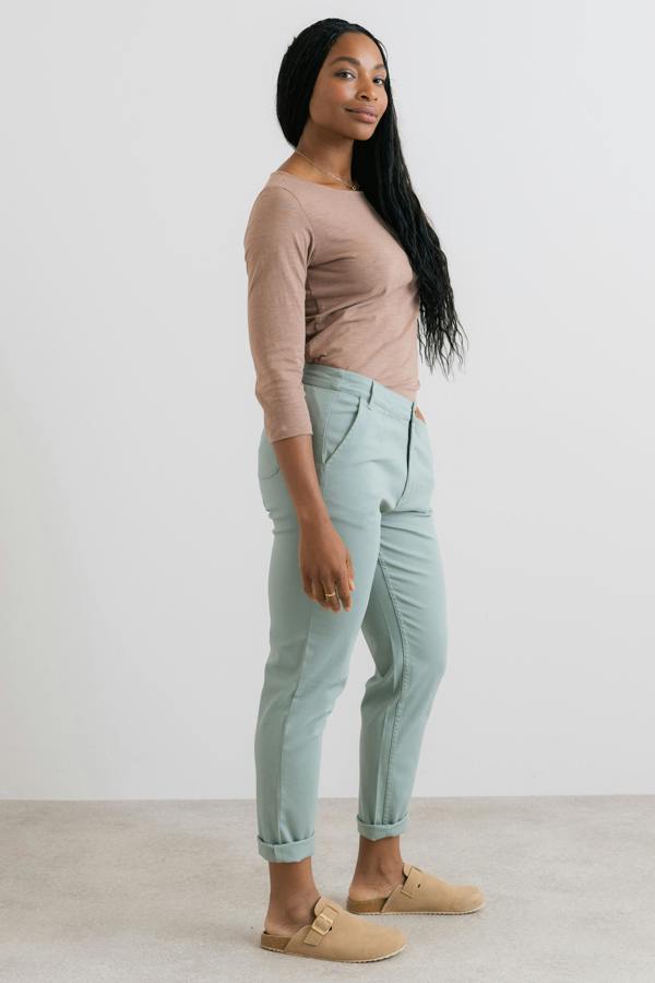 Lily & Me Monica Organic Cotton Jersey Top Mocha