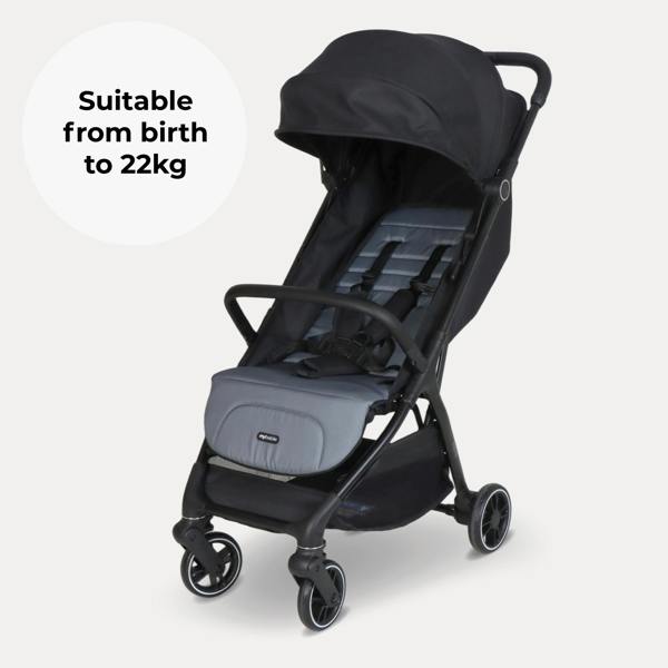 My Babiie MBX6 Compact Stroller - Black / Grey