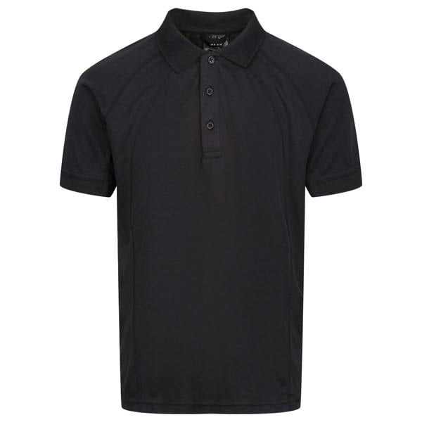 Regatta Professional Mens Coolweave Short Sleeve Polo Shirt - Black - 