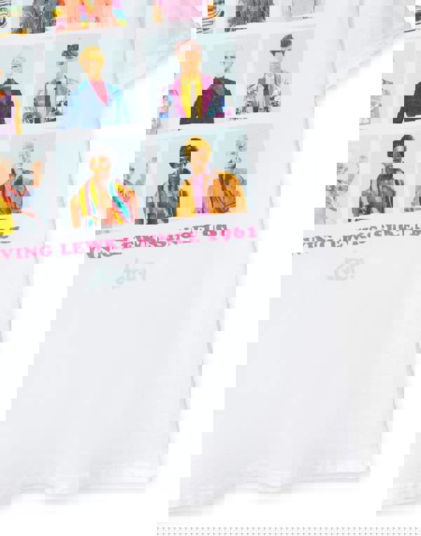 Barbie Mens White Ken Serving Lewks Short Sleeved T-Shirt